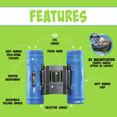 Tasco Kids 8x21 Binoculars Blue- 165821KBL